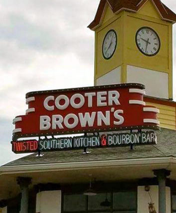 Cooter Brown's Twisted Southern Kitchen and Bourbon Bar building sign by Kent Signs