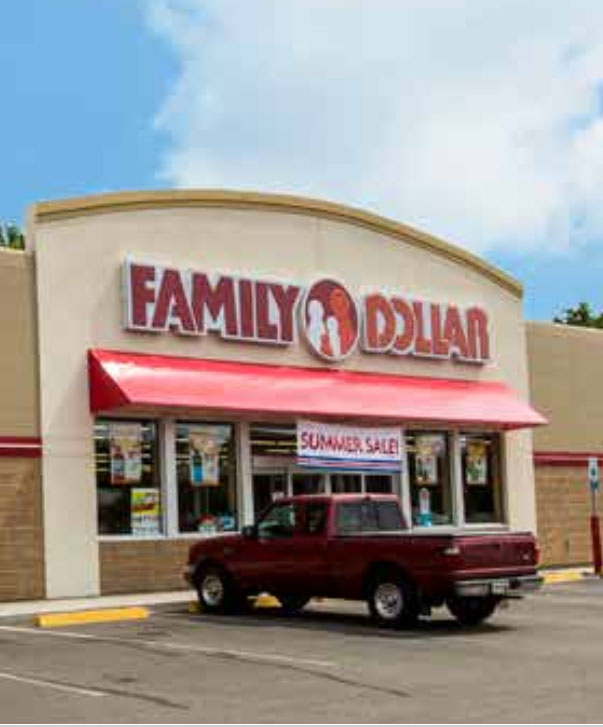 Family Dollar Store Hartly building sign by kent signs